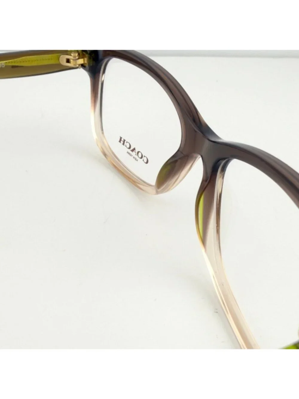 Coach HC6089 5400 Eyeglasses Frames Olive Brown Gradient 51-16-135